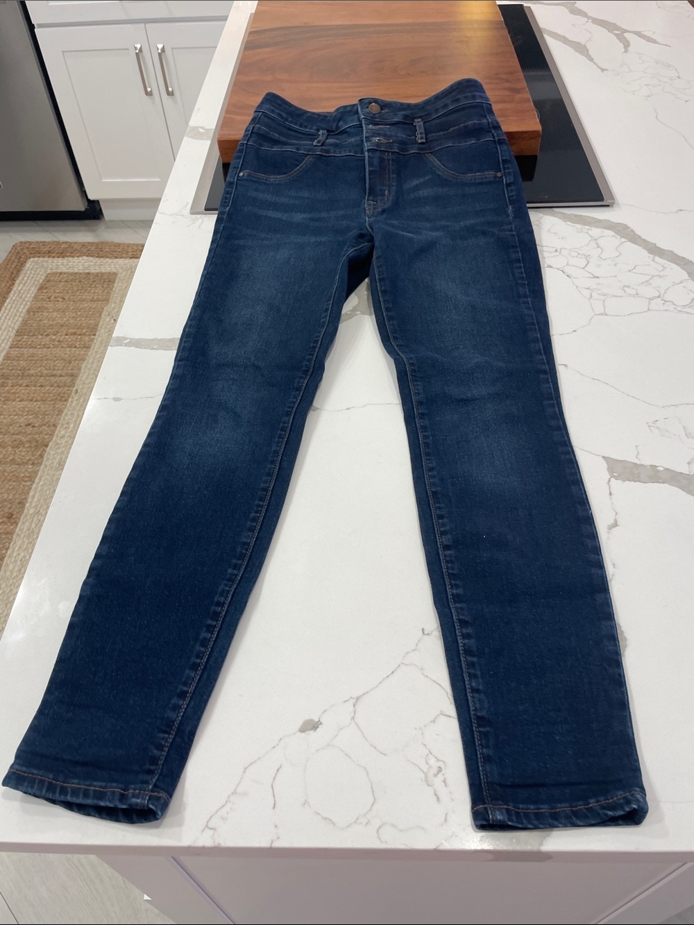 refuge Skinny Jeans in Dark Blue Denim